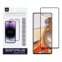 Hardy Glass Sonique Premium Series HD Full Cover 9H Xiaomi Xiaomi 11T / Xiaomi 11T Pro / Poco F3 / Mi 11i Μαύρο