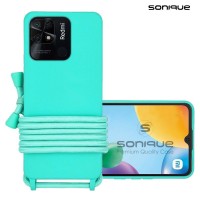 Θήκη Σιλικόνης με Κορδόνι CarryHang Sonique Xiaomi Redmi 10C Γαλάζιο