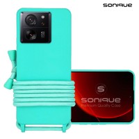 Θήκη Σιλικόνης με Κορδόνι CarryHang Sonique Xiaomi Xiaomi 13T 5G / Xiaomi 13T Pro 5G Γαλάζιο