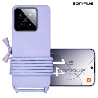 Θήκη Σιλικόνης με Κορδόνι CarryHang Sonique Xiaomi Xiaomi 14 Λιλά