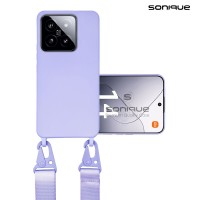 Θήκη Σιλικόνης με Strap CarryHang Sonique Xiaomi Xiaomi 14 Λιλά