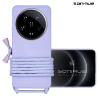 Θήκη Σιλικόνης με Κορδόνι CarryHang Sonique Xiaomi Xiaomi 14 Ultra Λιλά