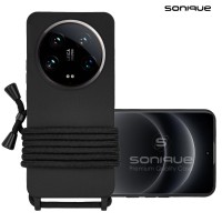 Θήκη Σιλικόνης με Κορδόνι CarryHang Sonique Xiaomi Xiaomi 14 Ultra Μαύρο