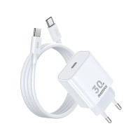 Φορτιστής REMAX Figen Series GaN Charge RP-U71 30W 1C με Καλώδιο Type C Λευκό