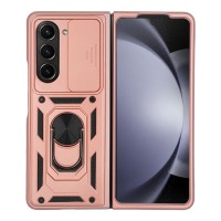 Θήκη Ring Armor CamPro Sonique για Samsung (Large Hole) Galaxy Z Fold 5 Ροζ Χρυσό