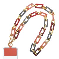 Κολιέ Λουράκι Sonique Elegant Ακρυλικό 115cm για Κινητό Κόκκινο