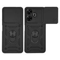 Θήκη Ring Armor CamPro Sonique για Xiaomi Redmi 13 4G / Poco M6 4G Μαύρο