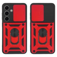 Θήκη Ring Armor CamPro Sonique για Samsung Galaxy S24 Κόκκινο