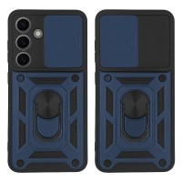 Θήκη Ring Armor CamPro Sonique για Samsung Galaxy S24 Μπλέ
