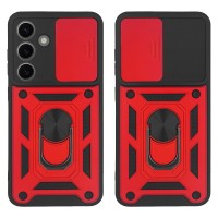 Θήκη Ring Armor CamPro Sonique για Samsung Galaxy S24 Plus Κόκκινο