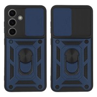Θήκη Ring Armor CamPro Sonique για Samsung Galaxy S24 Plus Μπλέ