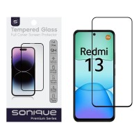 Hardy Glass Sonique Premium Series HD Full Cover 9H Xiaomi Redmi 13 4G / Poco M6 4G Μαύρο