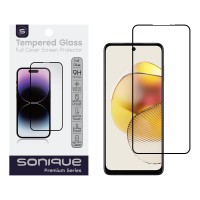 Hardy Glass Sonique Premium Series HD Full Cover 9H Motorola Moto G73 5G Μαύρο