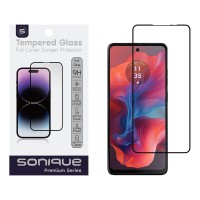 Hardy Glass Sonique Premium Series HD Full Cover 9H Motorola Moto G04 4G / Moto G04s 4G / Moto G24 4G / Moto G24 4G Power / Moto E14 4G Μαύρο