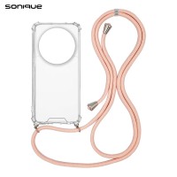 Θήκη Σιλικόνης με Κορδόνι Sonique Armor Clear Xiaomi Xiaomi 14 Ultra Ροζ