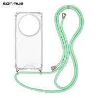 Θήκη Σιλικόνης με Κορδόνι Sonique Armor Clear Xiaomi Xiaomi 14 Ultra Βεραμάν