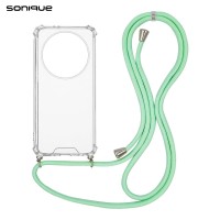 Θήκη Σιλικόνης με Κορδόνι Sonique Armor Clear Honor Magic5 Lite 5G Βεραμάν