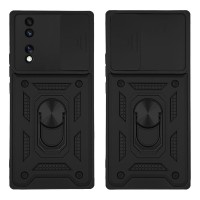 Θήκη Ring Armor CamPro Sonique για Huawei Nova Y70 Μαύρο