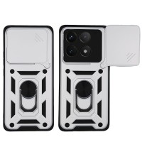 Θήκη Ring Armor CamPro Sonique για Xiaomi Poco F6 Pro 5G Ασημί