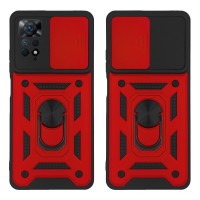 Θήκη Ring Armor CamPro Sonique για Xiaomi Redmi Note 11 Pro 4G/5G / Redmi Note 12 Pro 4G Κόκκινο