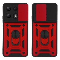 Θήκη Ring Armor CamPro Sonique για Xiaomi Redmi Note 13 4G Κόκκινο
