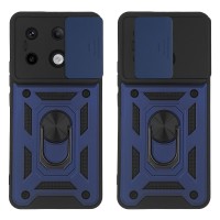 Θήκη Ring Armor CamPro Sonique για Xiaomi Redmi Note 13 Pro 5G / Poco X6 5G Μπλέ
