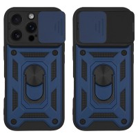 Θήκη Ring Armor CamPro Sonique για Apple iPhone 16 Pro Μπλέ