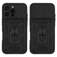 Θήκη Ring Armor CamPro Sonique για Apple iPhone 16 Pro Max Μαύρο