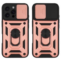 Θήκη Ring Armor CamPro Sonique για Apple iPhone 16 Pro Max Ροζ Χρυσό