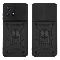 Θήκη Ring Armor CamPro Sonique για Motorola Moto G84 5G Μαύρο