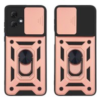 Θήκη Ring Armor CamPro Sonique για Motorola Moto G84 5G Ροζ Χρυσό
