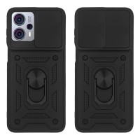Θήκη Ring Armor CamPro Sonique για Motorola Moto G13 4G / Moto G23 4G / Moto G53 5G Μαύρο