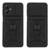 Θήκη Ring Armor CamPro Sonique για Motorola Moto G14 4G Μαύρο