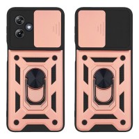 Θήκη Ring Armor CamPro Sonique για Motorola Moto G54 5G / Moto G54 5G Power Ροζ Χρυσό