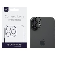 Camera Protection Sonique Lens Full Cover Apple iPhone 16 / iPhone 16 Plus Black
