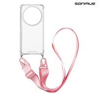 Θήκη Σιλικόνης με Strap Sonique Armor Clear Xiaomi Xiaomi 14 Ultra Ροζ