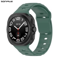 Λουράκι Σιλικόνης ColorWave Sonique για Samsung Galaxy Watch 7 Ultra (47mm) Πράσινο Σκούρο