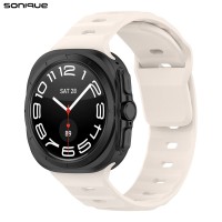 Λουράκι Σιλικόνης ColorWave Sonique για Samsung Galaxy Watch 7 Ultra (47mm) Μπεζ Ανοιχτό