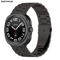 Λουράκι Stainless Steel Bracelet Sonique Classic για Samsung Galaxy Watch 7 Ultra (47mm) Μαύρο