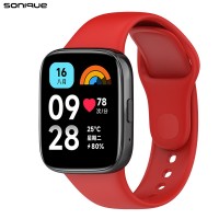 Λουράκι Σιλικόνης Sonique Color για Xiaomi Redmi Watch 3 Active Κόκκινο