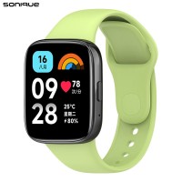 Λουράκι Σιλικόνης Sonique Color για Xiaomi Redmi Watch 3 Active Λαχανί