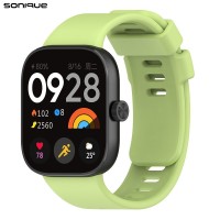 Λουράκι Σιλικόνης Sonique Color για Xiaomi Redmi Watch 4 / Watch 5 / Smart band 8/9 pro Λαχανί
