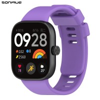 Λουράκι Σιλικόνης Sonique Color για Xiaomi Redmi Watch 4 / Watch 5 / Smart band 8/9 pro Λιλά