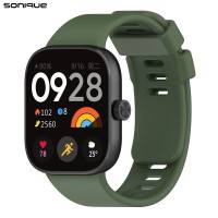 Λουράκι Σιλικόνης Sonique Color για Xiaomi Redmi Watch 4 / Watch 5 / Smart band 8/9 pro Πράσινο Σκούρο