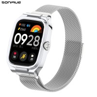 Λουράκι Stainless Steel Milanese Classic Sonique για Xiaomi Redmi Watch 4 / Watch 5 / Smart band 8/9 pro Ασημί