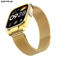 Λουράκι Stainless Steel Milanese Classic Sonique για Xiaomi Redmi Watch 4 / Watch 5 / Smart band 8/9 pro Χρυσό