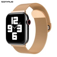 Λουράκι Stainless Steel Milanese Classic Sonique για Apple Watch (42/44/45/49MM) Μπρονζέ