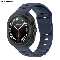 Λουράκι Σιλικόνης ColorWave Sonique για Samsung Galaxy Watch 7 Ultra (47mm) Μαύρο