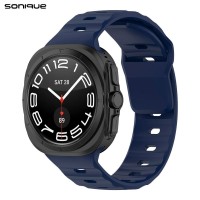 Λουράκι Σιλικόνης ColorWave Sonique για Samsung Galaxy Watch 7 Ultra (47mm) Μπλε Σκούρο