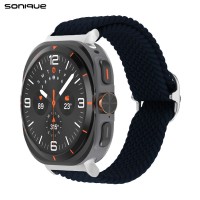 Λουράκι Nylon Braided Loop Band Sonique για Samsung Galaxy Watch 7 Ultra (47mm) Μπλε Σκούρο